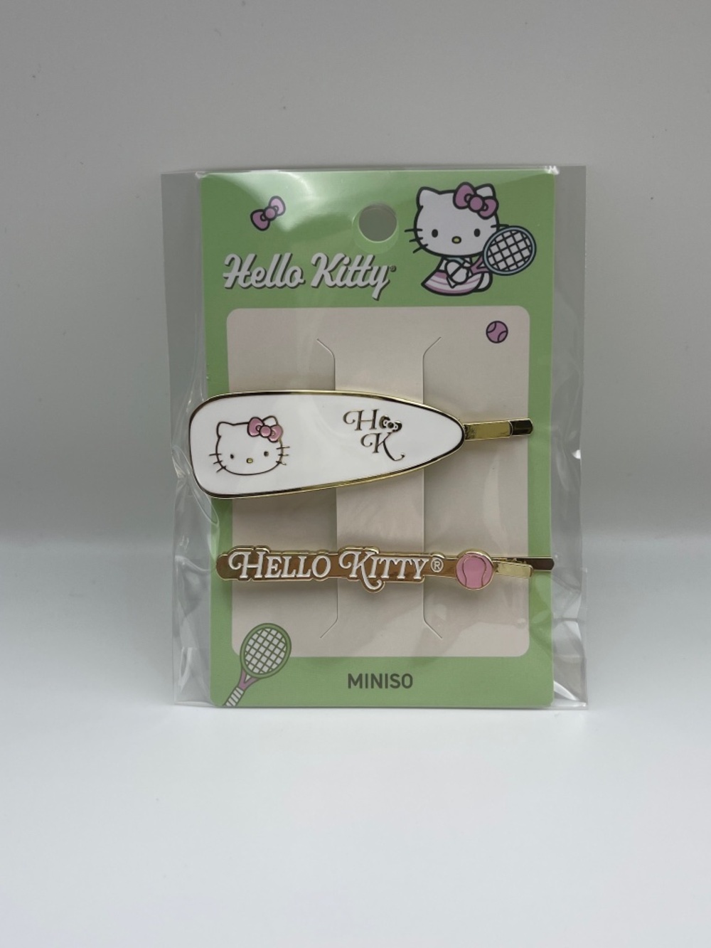 BNWT Hello Kitty x MINISO limited edition hair clips set of 2 white super cute
